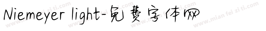 Niemeyer light字体转换